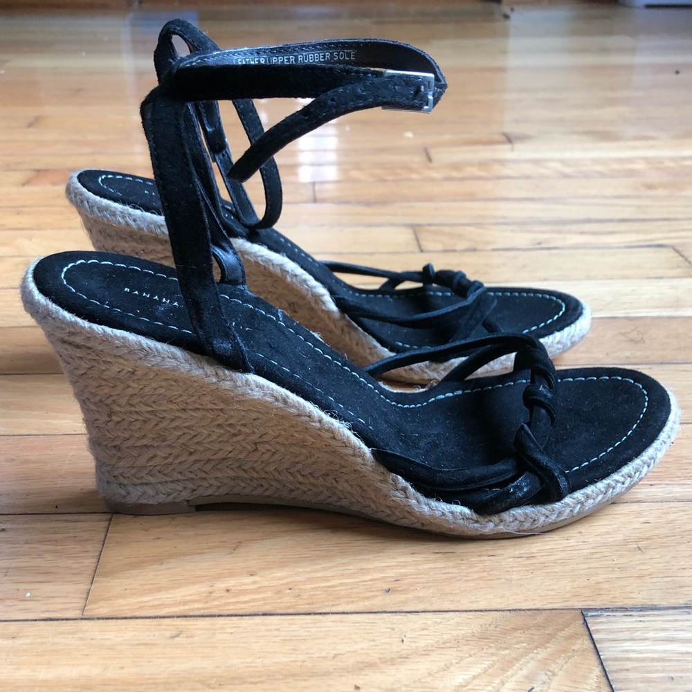 Banana republic black wedge